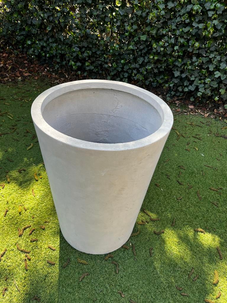 Grote plantenbak - Rond en robuust, Tuin en Terras, Bloembakken en Plantenbakken, Ophalen, Gebruikt, Minder dan 60 cm, Rond