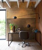 Glazen industriële tafel, Huis en Inrichting, Tafels | Eettafels, Ophalen, Gebruikt, 200 cm of meer, 50 tot 100 cm