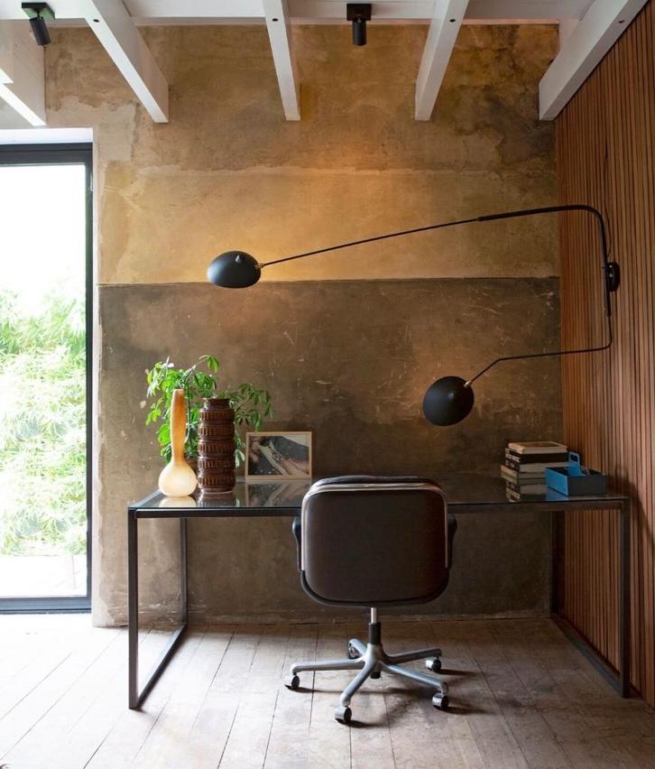 Glazen industriële tafel, Huis en Inrichting, Tafels | Eettafels, Gebruikt, 50 tot 100 cm, 200 cm of meer, Vijf personen of meer