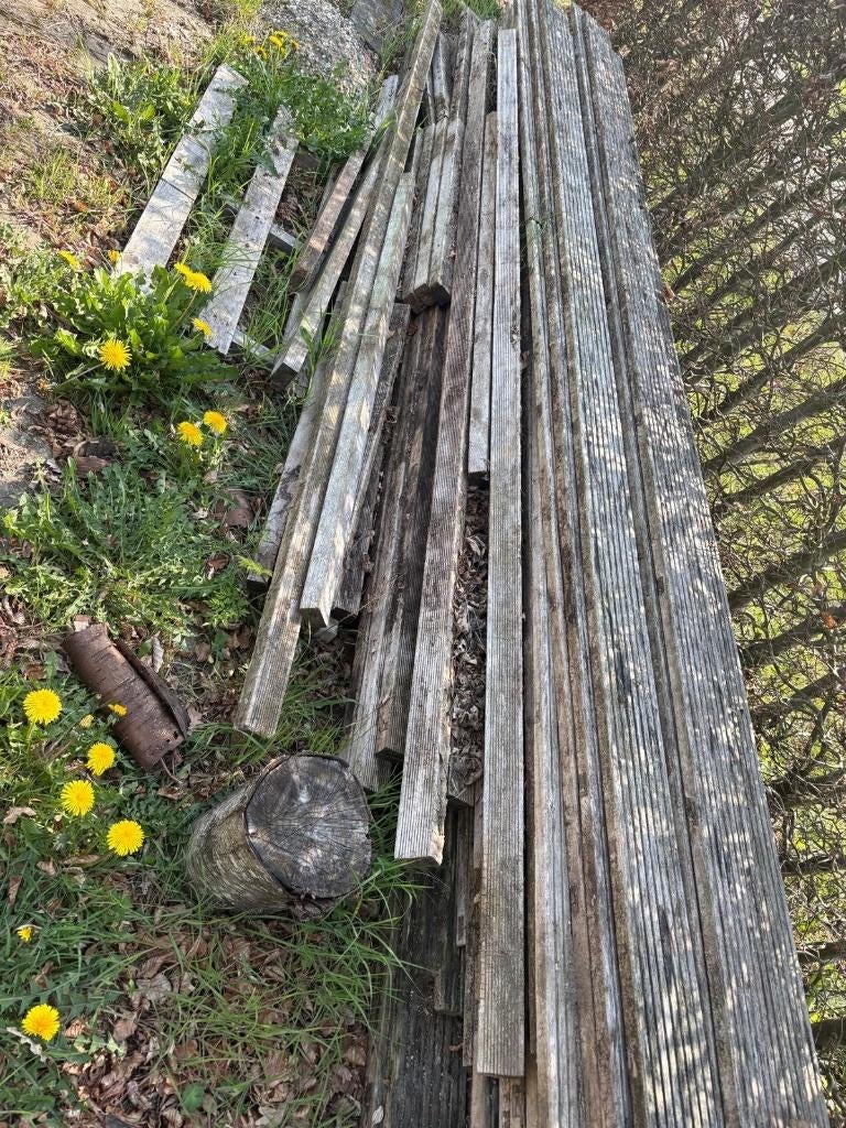 Bankirai Vlonderplanken 25 x145mm | Hardhouten Vlonderplank, Tuin en Terras, Palen, Balken en Planken, Ophalen, Gebruikt, Planken