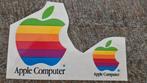 Oude Apple Computer Stickers - Vintage Regenboog Logo, Ophalen of Verzenden