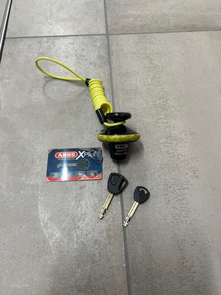 ABUS Granit 68 Victory X-Plus schijfremslot, Ophalen of Verzenden, Gebruikt
