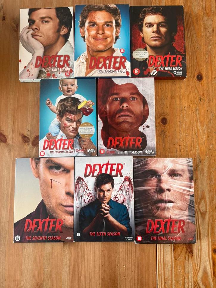 Dexter DVD boxset seizoenen 1 t/m 7 en The Final seizoen 8, Cd's en Dvd's, Dvd's | Tv en Series, Gebruikt, Boxset, Verzenden