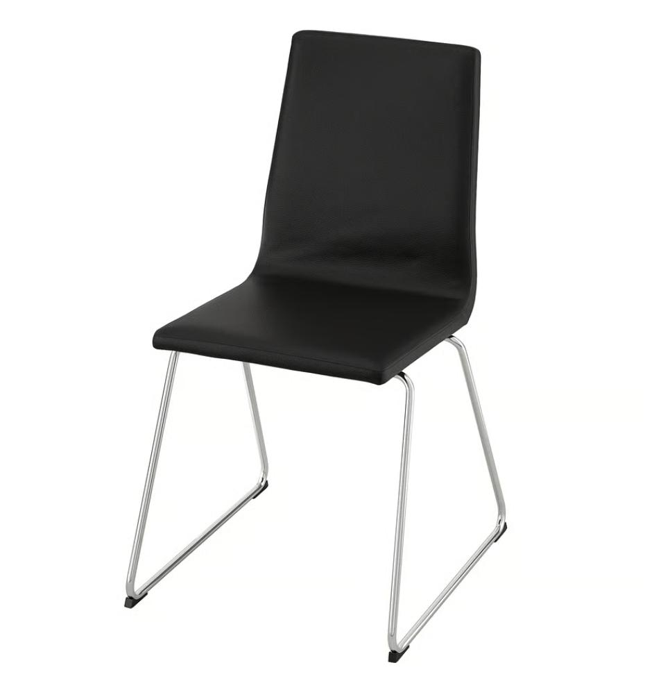 IKEA Dining Chairs LILLÅNÄS, Huis en Inrichting, Stoelen, Gebruikt, Vijf, Zes of meer stoelen, Metaal, Zwart, Ophalen