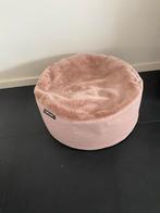 Zitzak  / poef ‘Label' - Roze/Beige Pluche, Ophalen of Verzenden, Zo goed als nieuw, Roze, Zitzak