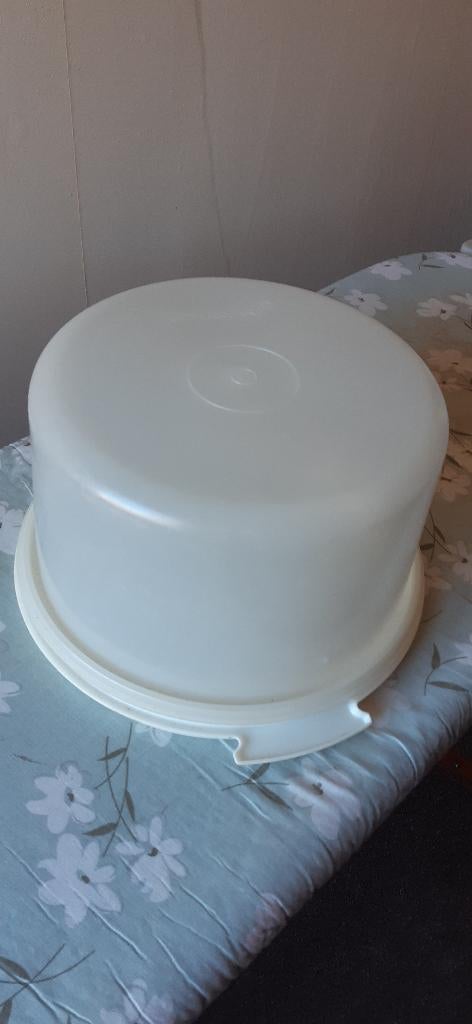 Tupperware taartdoos / hapjesdoos / broodjesdoos, Ophalen of Verzenden, Gebruikt, Crème, Overige typen