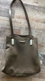 Elegante Vezzosi Handtas - kaki, Sieraden, Tassen en Uiterlijk, Tassen | Damestassen, Ophalen of Verzenden, Gebruikt, Overige kleuren