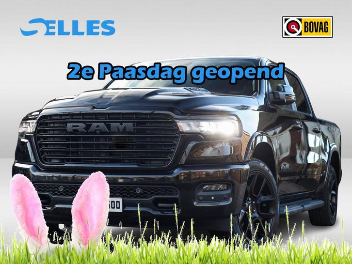 Dodge Ram 1500 2025 3.0L HURRICANE LARAMIE Night | BPM VRIJ, Auto's, Dodge, Bedrijf, Te koop, RAM 1500, 4x4, ABS, Achteruitrijcamera