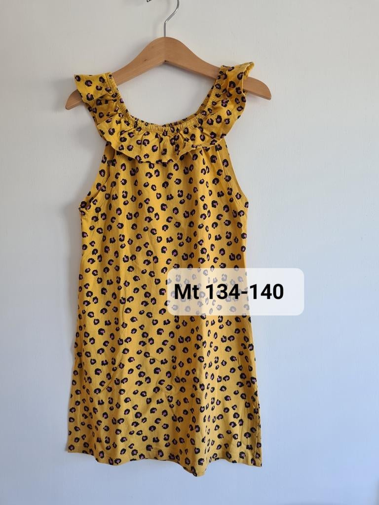 Leuk geel zomer jurkje 
Maat 134-140, Kinderen en Baby's, Kinderkleding | Maat 134, Ophalen of Verzenden, Zo goed als nieuw, Meisje