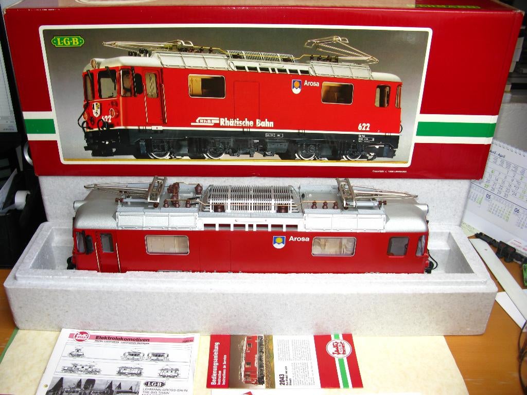 LGB : E-lok Arosa 622 Rhb nr. 2043 - als NIEUW !, Ophalen of Verzenden, Zo goed als nieuw, LGB, Analoog