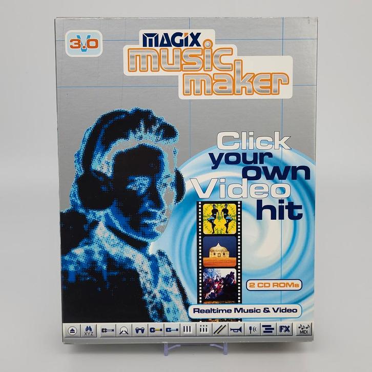 Magix Music Maker 3.0 - Big Box - PC CD-ROM, Computers en Software, Audio-software, Gebruikt, Windows, Ophalen of Verzenden