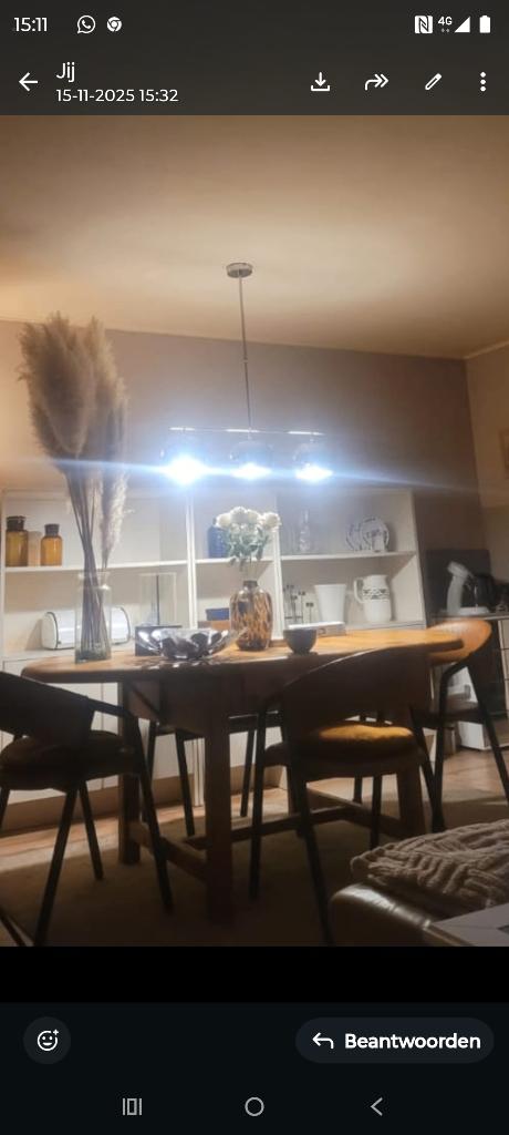 Ovale eiken eettafel gratis, Gebruikt, 100 tot 150 cm, Ophalen of Verzenden, 150 tot 200 cm