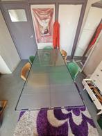 Niels Gammelgaard glazen eettafel, Ophalen, Gebruikt, 50 tot 100 cm, Glas
