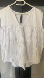 10days witte broderie top L, Ophalen, Wit, Maat 42/44 (L), Zo goed als nieuw