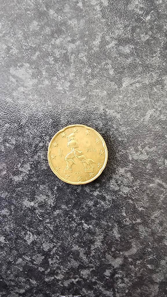 20 Cent Munt - Italië 2002 (Unique Forms in the Continuity), Postzegels en Munten, Munten | Europa | Euromunten, 20 cent, Italië