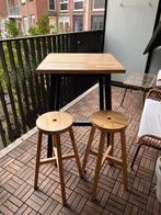 Ikea staantafel / bar incl 2 barkrukken, Huis en Inrichting, Barren, Ophalen, Gebruikt, Inclusief barstoelen
