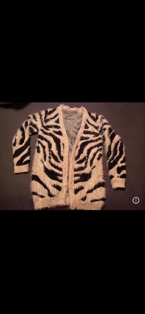 Dames vest zwart/wit zebra maat S: ZGAN, Geisha, Zwart, Ophalen of Verzenden, Zo goed als nieuw