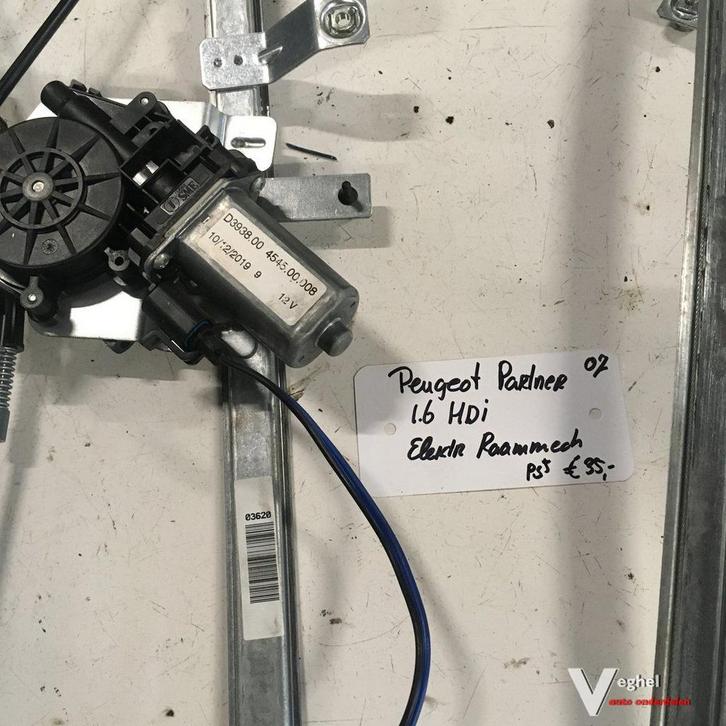 Peugeot Partner 1.6 hdi 2007 Elektr Raammechanisme Linksvoor, Auto-onderdelen, Ruiten en Toebehoren, Gebruikt, Ophalen of Verzenden