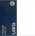 Lancia Prijslijst (1987), Ophalen of Verzenden, Nieuw, Overige merken