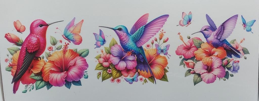 Dtf uv cup wrap transfers vogels, Ophalen of Verzenden, Nieuw, Sticker