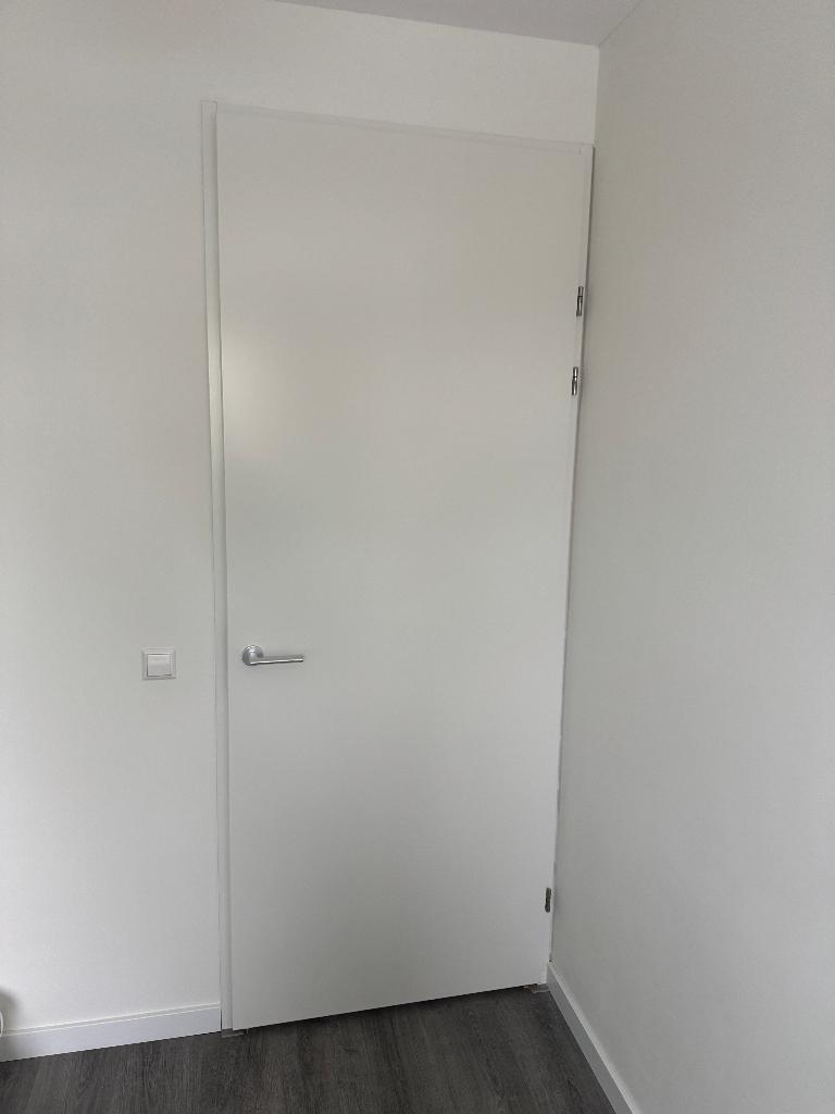 5x Svedex Superlak SL1 opdekdeur + kozijn RAL9010 Alpine wit, Ophalen, 80 tot 100 cm, 215 cm of meer, Binnendeur