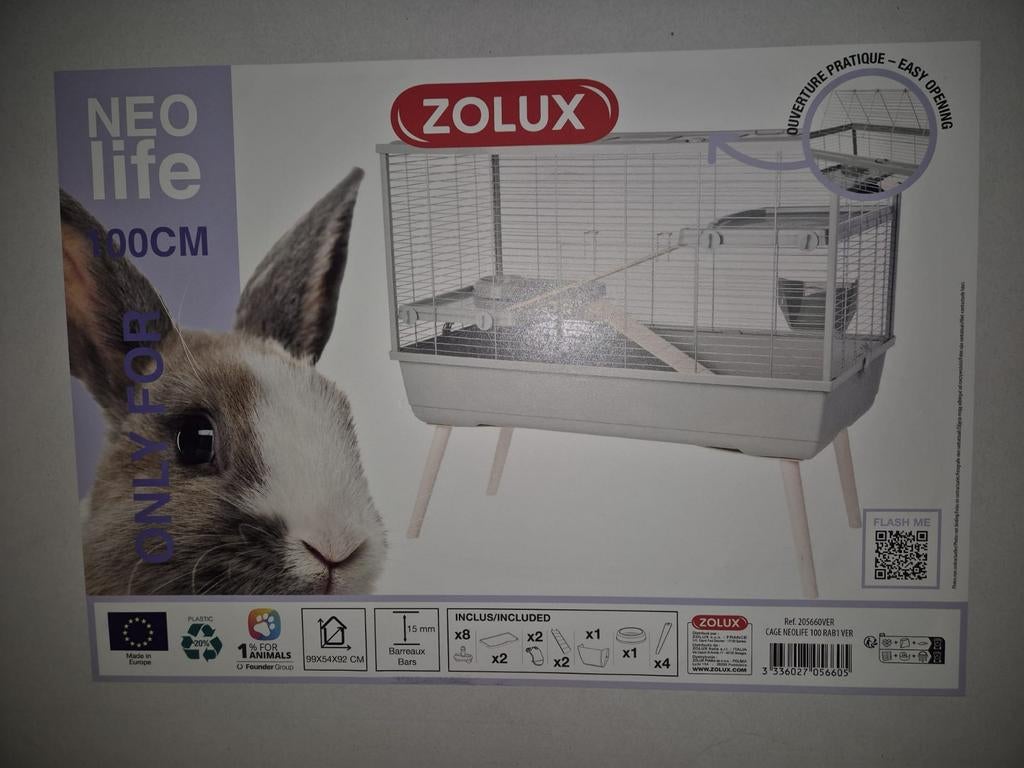 Zolux knaagdierenkooi nieuw in doos, Kooi, 60 tot 90 cm, Nieuw, Ophalen of Verzenden