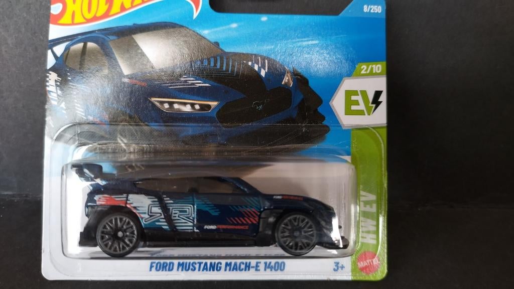 Ford Mustang Mach E 1400 1:64 3inch Hotwheels Pol, 1186 MJ 1 NL, Auto, Verzenden, Nieuw