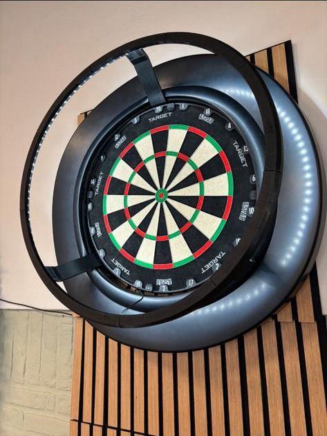 Dartbord verlichting LED 360, Verzenden, Zo goed als nieuw, Dartbord