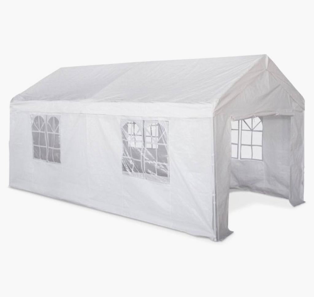 2x Partytent 6 x 3 meter, Tuin en Terras, Partytenten, Ophalen, Gebruikt, Partytent, Minder dan 4 meter