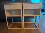 2 Vikhammer nachtkastjes (IKEA), Ophalen, Gebruikt, Minder dan 45 cm