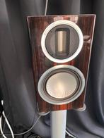 Monitor audio Gold 50 4g in ebony finish, Zo goed als nieuw, 120 watt of meer, Front, Rear of Stereo speakers, Ophalen