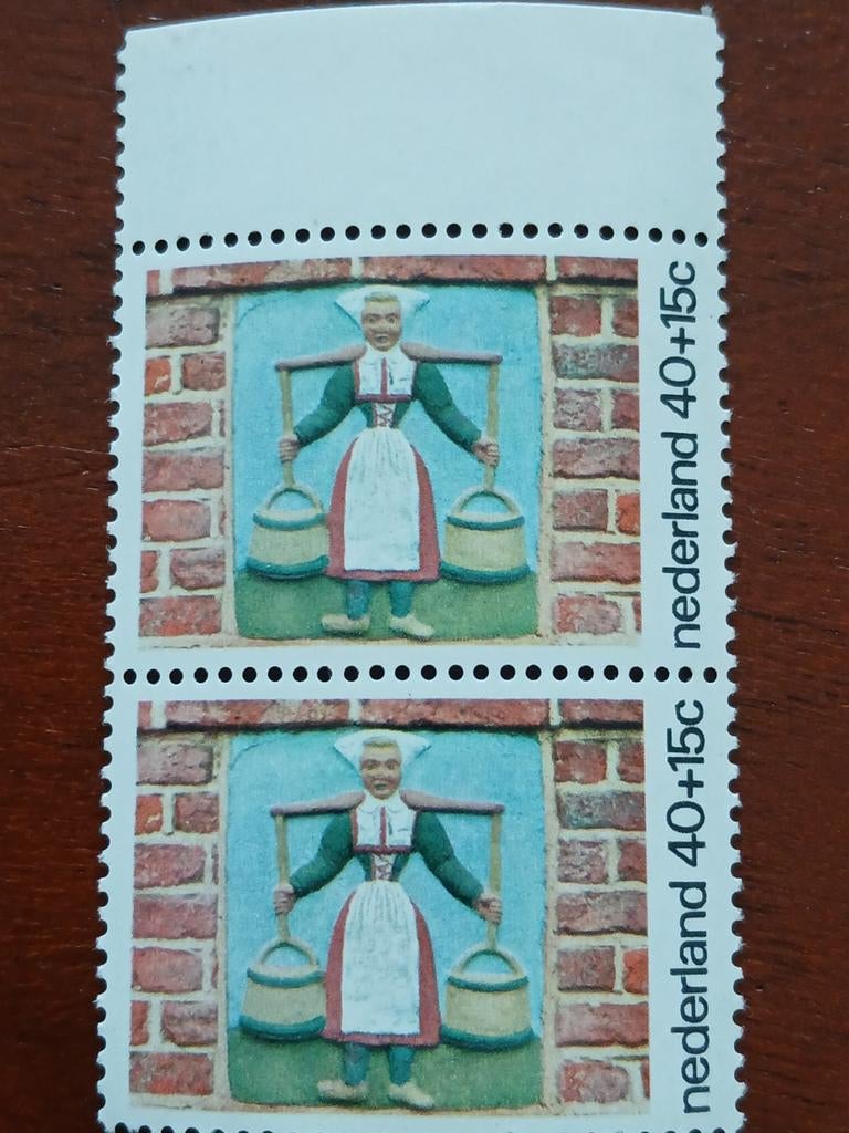 Nederland 1975 Zomerzegels: Melkmeisje (Postfris), Ophalen of Verzenden, Na 1940, Postfris