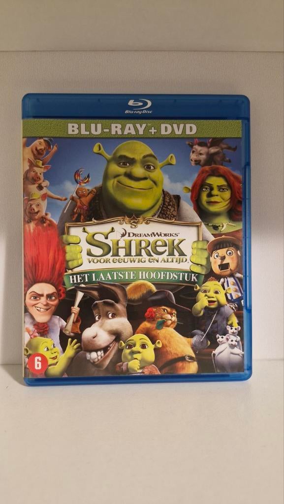 Shrek 4 Forever After Bluray en DVD, Ophalen of Verzenden, Gebruikt, Tekenfilms en Animatie