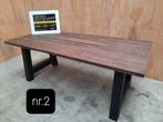 houten eettafel 91x209 cm, tuintafel, handgemaakt, Huis en Inrichting, Tafels | Eettafels, Ophalen, 50 tot 100 cm, Vijf personen of meer
