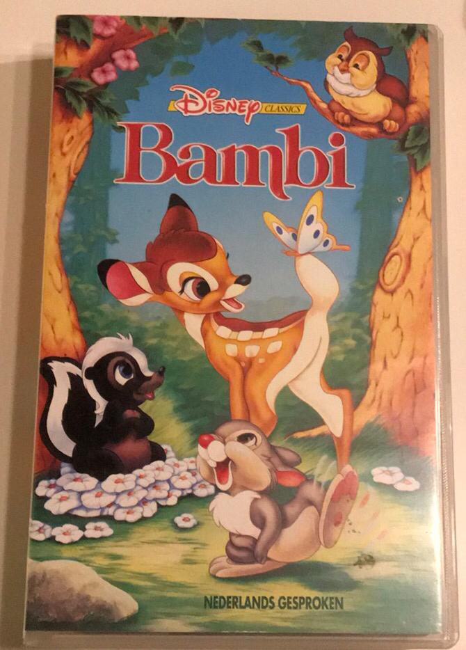 Bambi, naar verhaal van Felix Salten, Disney’s Classic, Cd's en Dvd's, VHS | Kinderen en Jeugd, Tekenfilm, Alle leeftijden, Ophalen of Verzenden