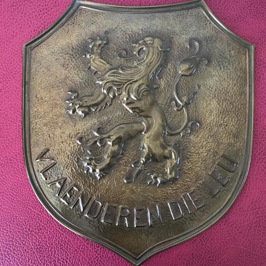 Wapenschild Vlaanderen, Antiek en Kunst, Ophalen of Verzenden, Koper