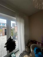 Linnen gordijn wit 2 stuks, Huis en Inrichting, Ophalen, Zo goed als nieuw, Wit, 200 cm of meer