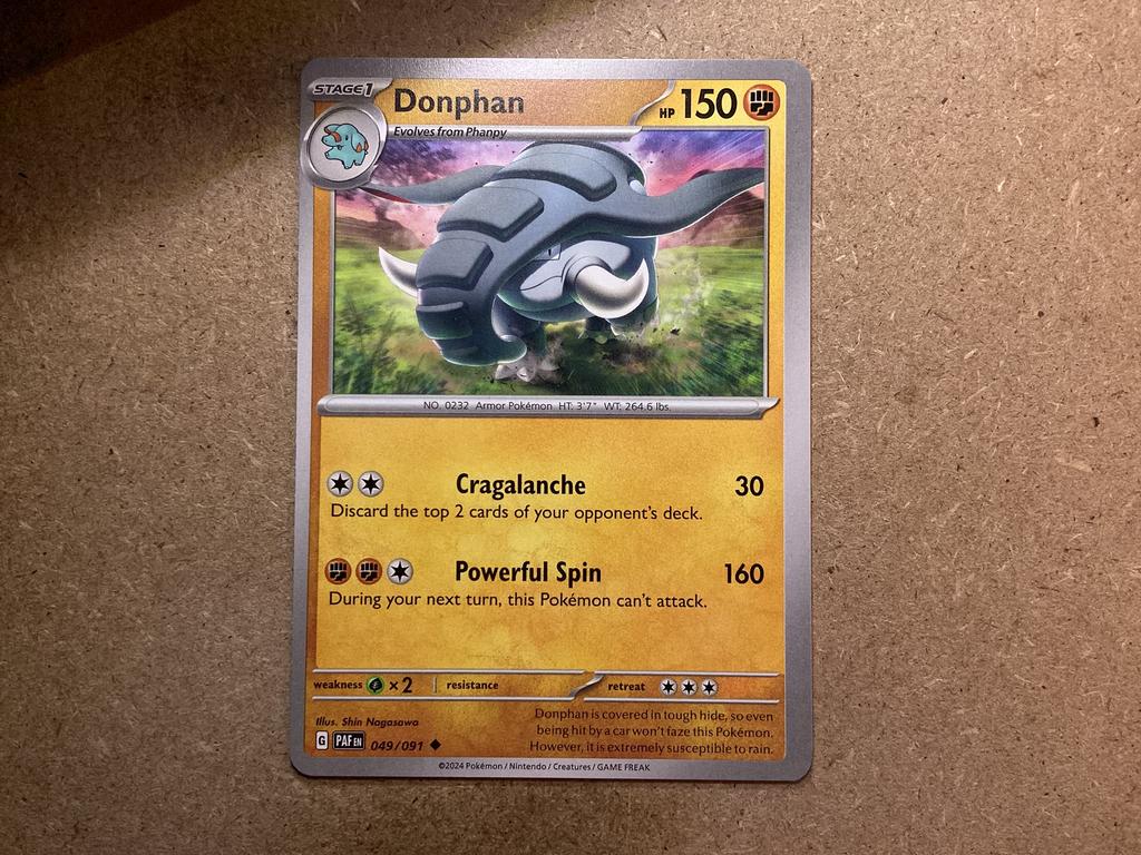 1x Donphan [PAF 049/091] (Near Mint), Ophalen of Verzenden, Zo goed als nieuw, Losse kaart
