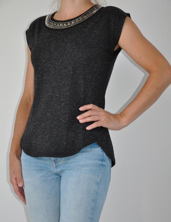 grijs t-shirt xs, top xs, shirt xs, t-shirt xs,, Kleding | Dames, T-shirts, Nieuw, Maat 34 (XS) of kleiner, Grijs, Korte mouw