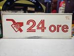 AGIP 24 uur benzinepomp bord benzine pistool 58x22cm, Ophalen of Verzenden, Gebruikt, Reclamebord