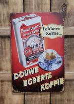 Douwe Egberts Koffie reclamebord van metaal wandbord deco, Reclamebord, Info@deconoord.nl, Deco Noord, Nieuw
