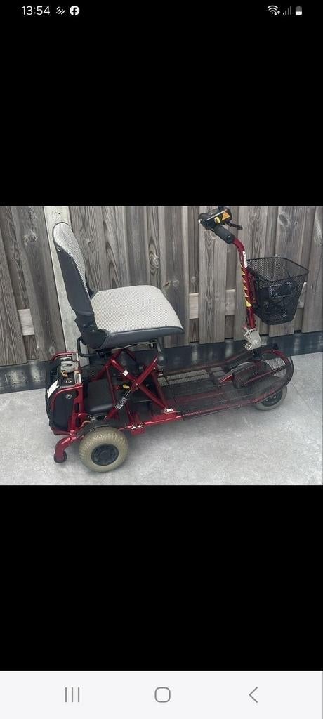 Opvouwbare scootmobiel, Ophalen, 10 km/u of minder