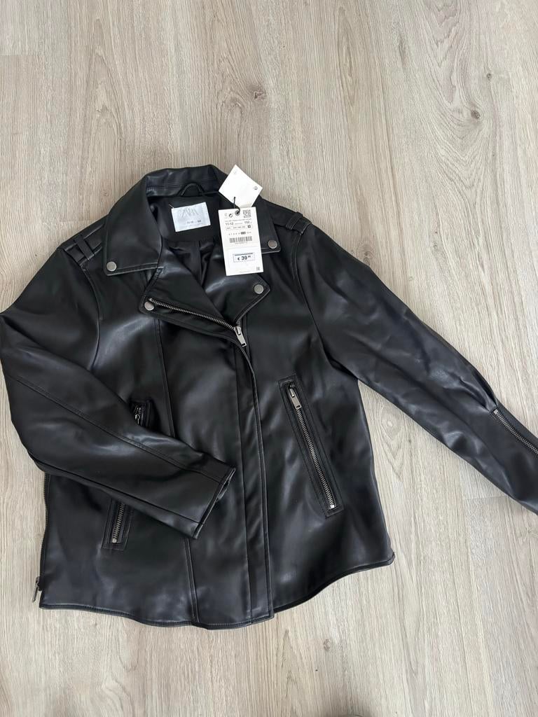 Zara Kinder Bikerjack Zwart - Nieuw met kaartjes, Ophalen of Verzenden, Nieuw, Meisje