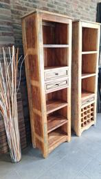 Set van 2 stijlvolle houtenkasten, Huis en Inrichting, Kasten | Overige, Ophalen, Zo goed als nieuw