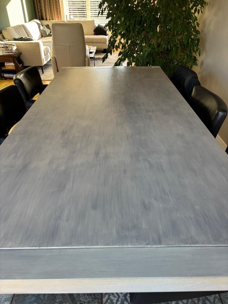 Eettafel eiken 220 x 110, Huis en Inrichting, Tafels | Eettafels, Ophalen, Gebruikt, 100 tot 150 cm, Eikenhout