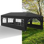 Partytent, Paviljoen, 3x9, opvouwbaar, Met Zijwanden, Zwart, Tuin en Terras, Opvouwbaar, Partytent, Minder dan 4 meter, Nieuw