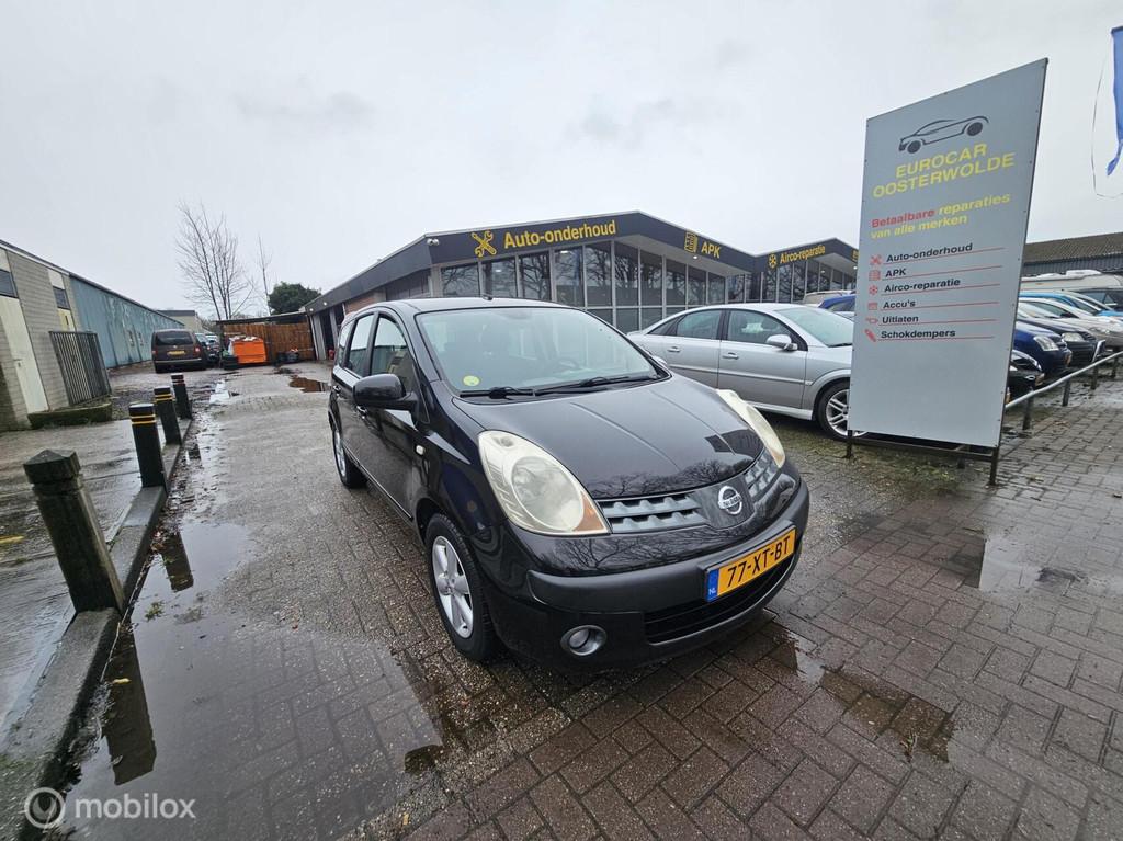 Nissan Note 1.4 Acenta 5DEURS//NAP//AIRCO, Voorwielaandrijving, 4 cilinders, Zwart, Bedrijf