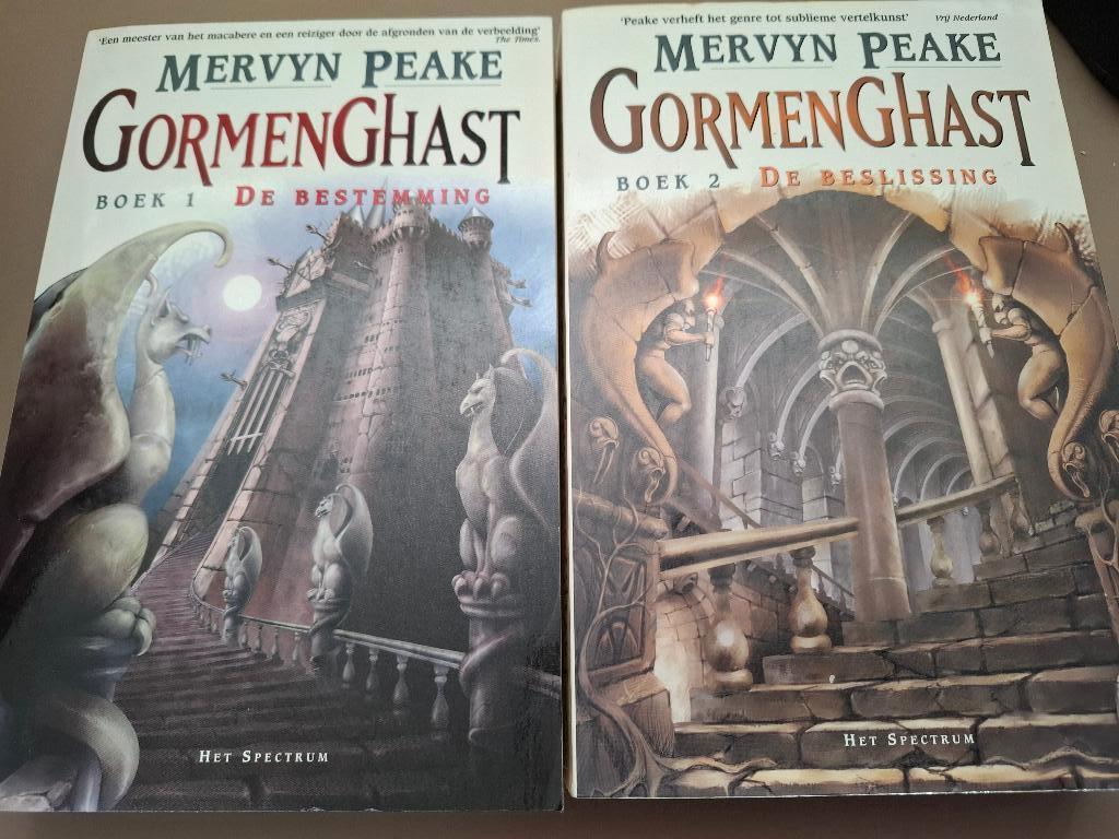 Mervyn Peake: Gormengast 1&2: Bestemming + Beslissing, Boeken, Fantasy, Gelezen, Ophalen of Verzenden