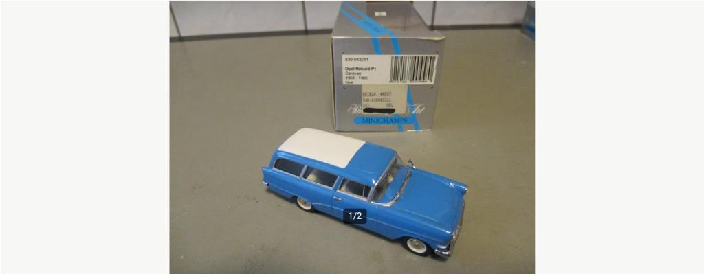 1:43 Opel Rekord P1 Caravan 1958., Ophalen, Nieuw, Auto, MiniChamps