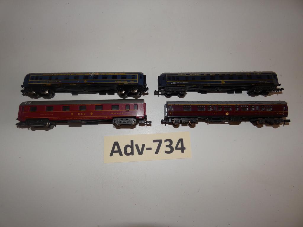 Adv-734 N Spoor Personenwagons DSG en Wagon Lits Lima, Gebruikt, Gelijkstroom, Wagon, Ophalen of Verzenden